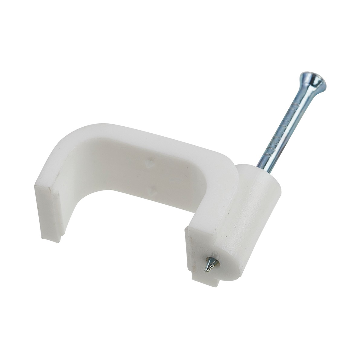 Tower Flat Twin & Earth Clips - 10mm - White 971751