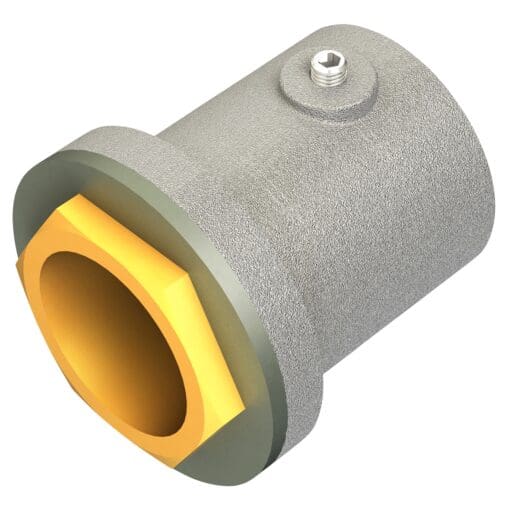 Metpro Conlok Steel Conduit Flanged Coupler - 25mm - Galvanised 978572