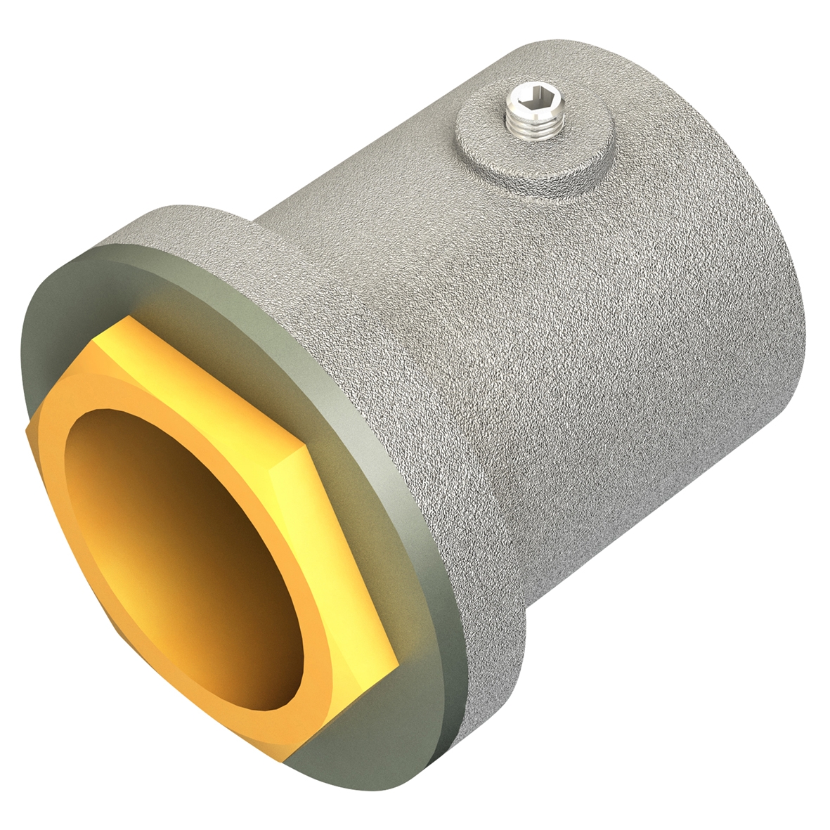 Metpro Conlok Steel Conduit Flanged Coupler - 25mm - Galvanised 978572