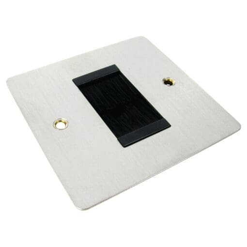 Brushed Chrome Brushes Wall plate 979845