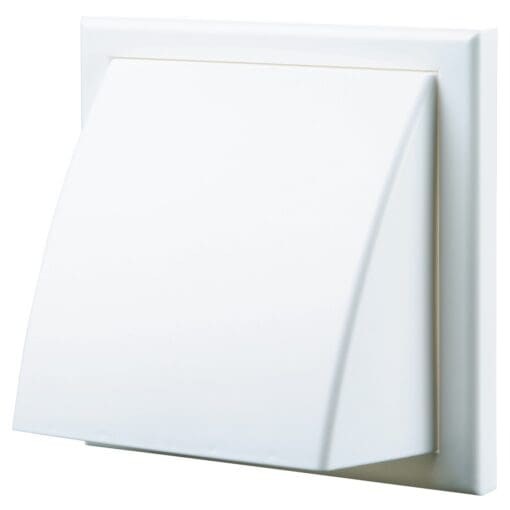 5x Blauberg Plastic Cowled Wall Grille - 150mm - White 984311