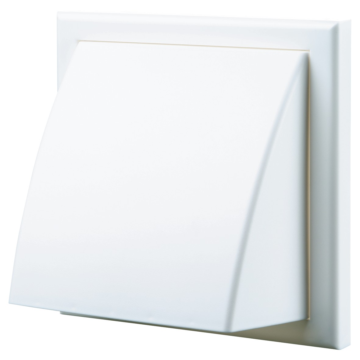 5x Blauberg Plastic Cowled Wall Grille - 150mm - White 984311