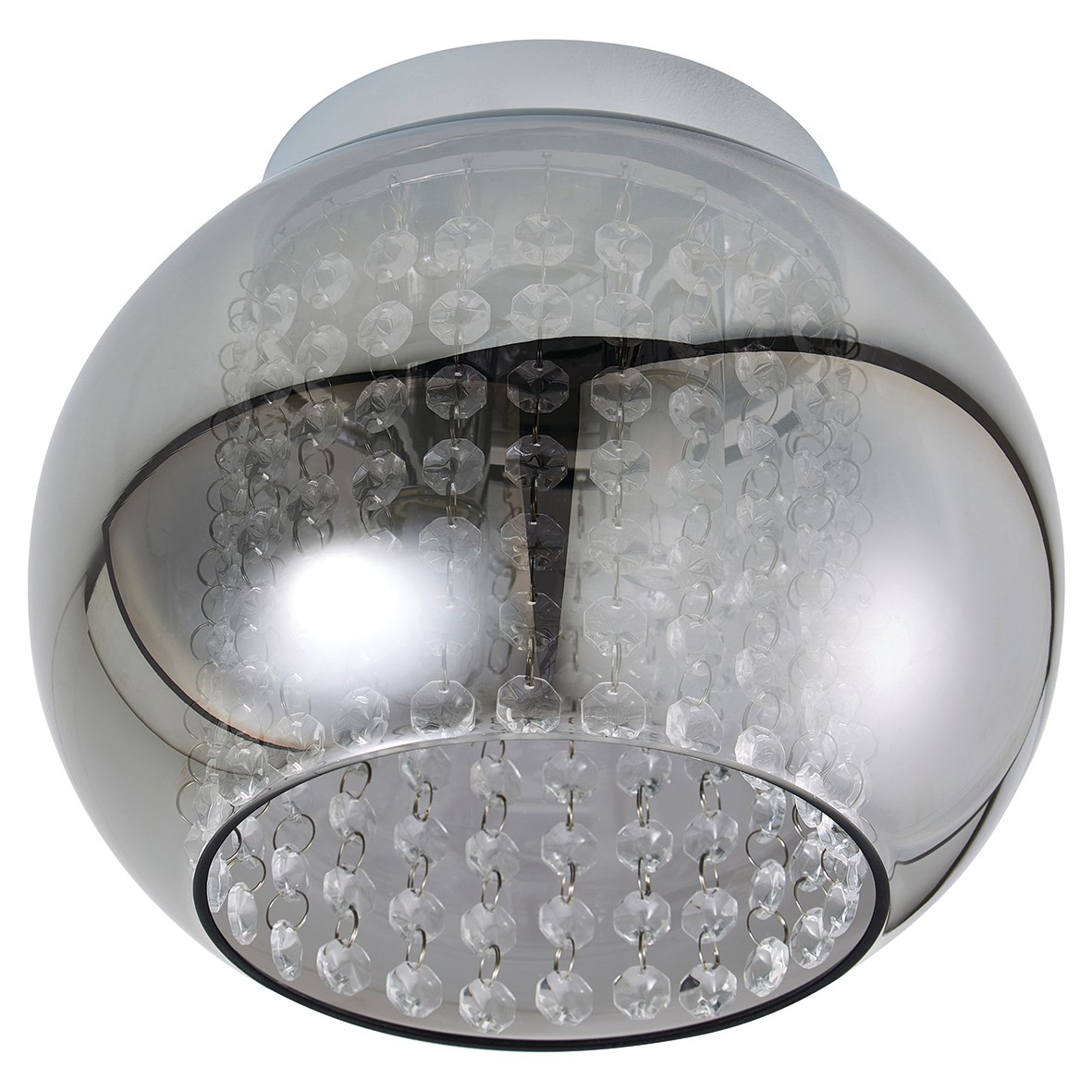 Forum Spa Megara 2 Light Cloche Decorative Ceiling Light with Glass Sha 984655