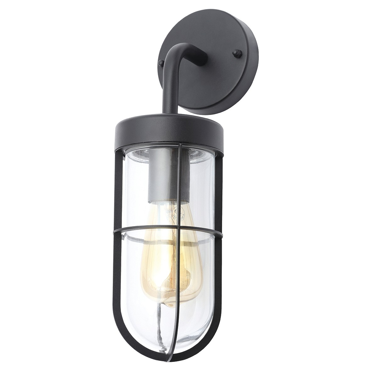 Woking Caged Wall Light TxBlk 984891