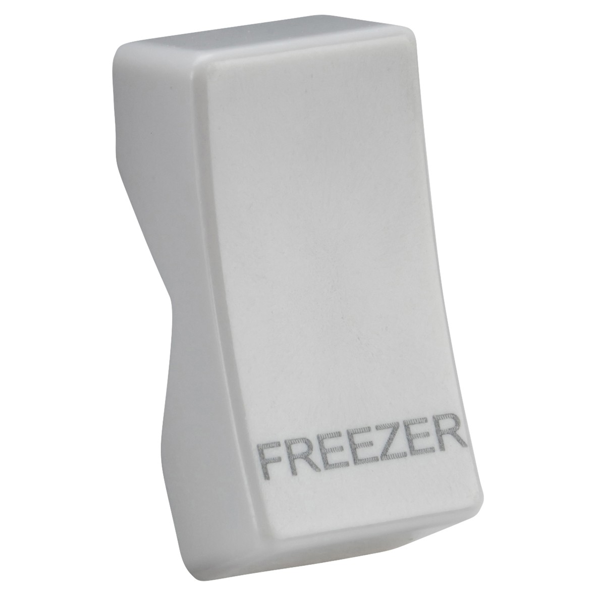 Knightsbridge Printed Curved Edge Grid Switch Rocker - Freezer - White 988307