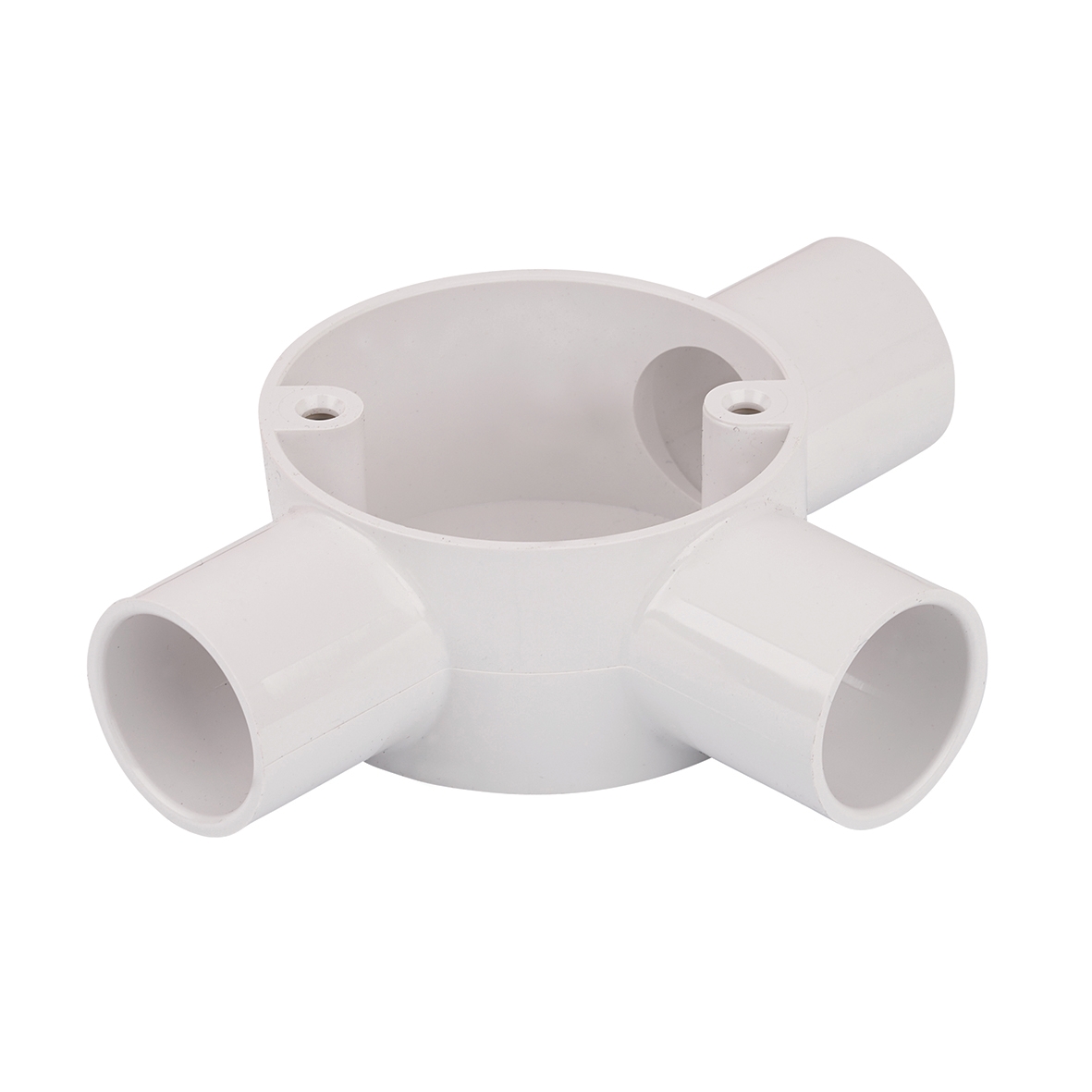 10x PVC Conduit Tee Box - 25mm - White 988607