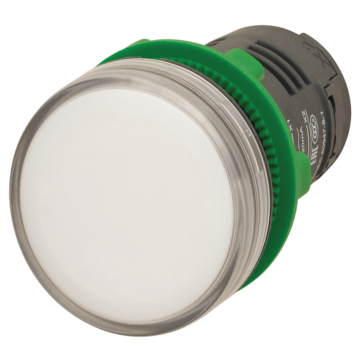 Schneider 230V Monolithic LED Pilot Light - White 989344