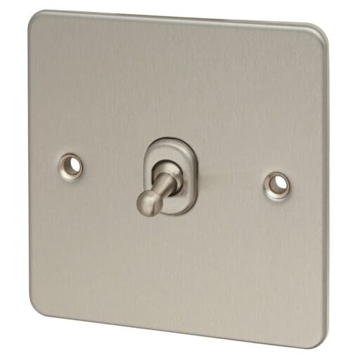 Knightsbridge 10AX 1 Gang Intermediate Toggle Switch - Brushed Chrome 992469