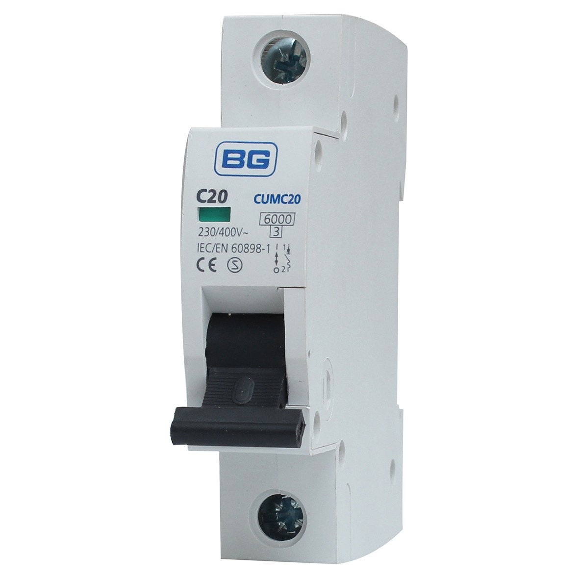 5x BG 20A Single Pole MCB - Type C 993341