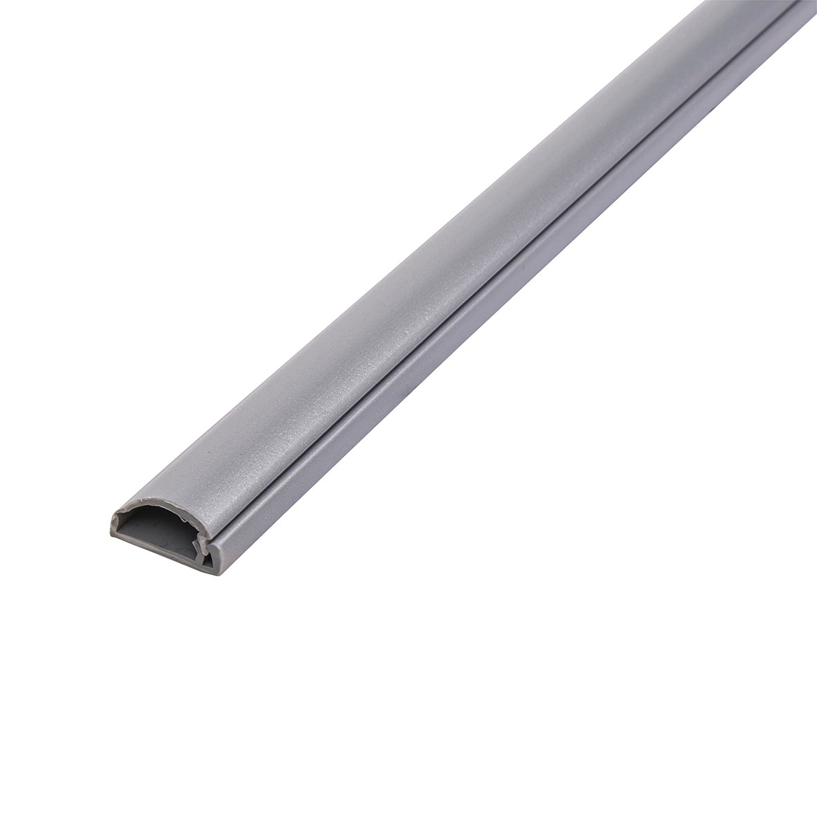 4x D-Line 2m Length S-Adh. 16x8mm 1/2 Round - Aluminium Effect 994858