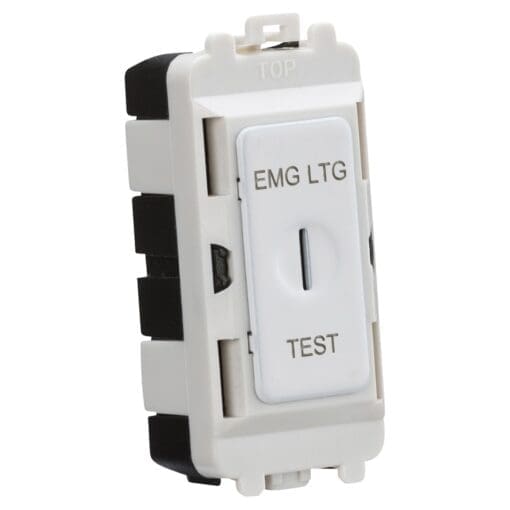 Knightsbridge 20AX 1 Way Double Pole Key Emergency Test Grid Switch - M 995810
