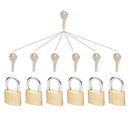 Group of Master Keyed Padlocks - 40mm - Set 12 995993