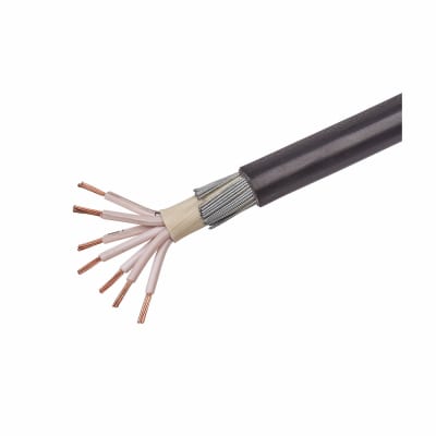 6947X 7 Core SWA Cable - 2.5mm x 10m - Black 999776
