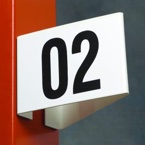 Warehouse Aisle Marker - Self Adhesive, Angled
