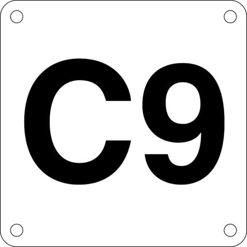 Warehouse Aisle & Bay Identification Markers