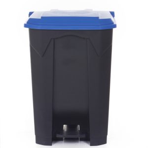 Hands-Free Pedal Waste Bin - Blue, 80Ltr