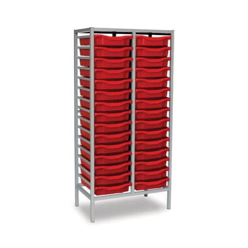 Tray Storage Unit with Multiple Columns - Double, 1510mm