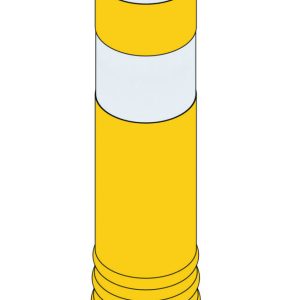 Flexible Delineator Safety Post - Yellow