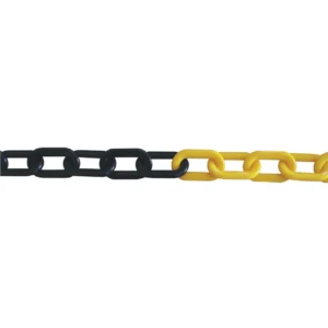 High-visibility Plastic Chain for Flexible Traffic Posts
