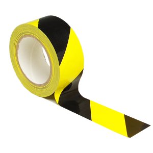 High Visibility Floor Marking Tape - 50mmx33mm, Black/Yellow