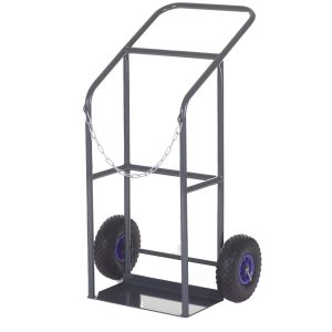 Cylinder Transport Trolley - Single, Support Castors