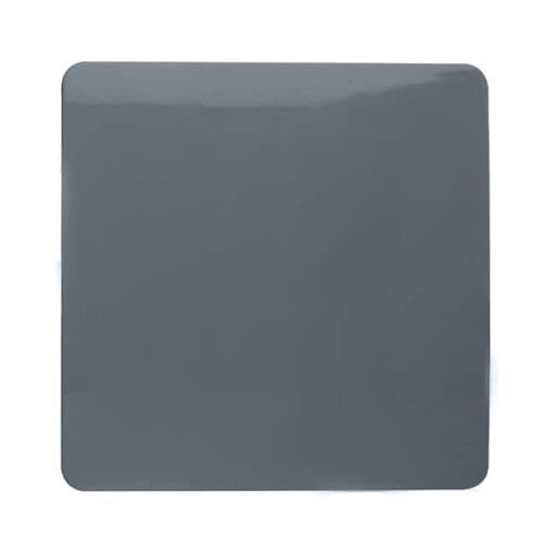 5x Trendi 1 Gang Screwless Blanking Plate - Gloss Warm Grey 544312
