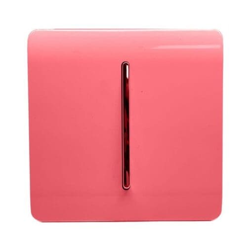 Trendi 10A 1 Gang 2 Way Screwless Light Switch - Gloss Strawberry 241038