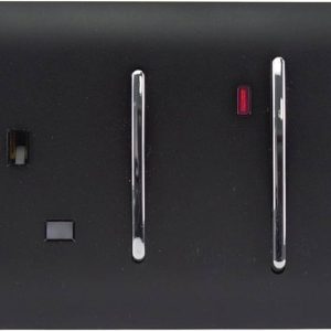 Trendi 45A Screwless Double Pole Cooker Switch & 13A Switched Socke 338229