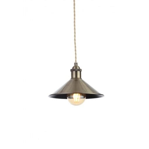 Rigel Small Easyfit Diner Metal Antique Brass 42w Max 000986