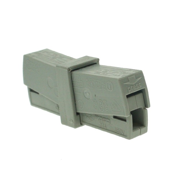 Wago 2 Conductor Through Connector (10pk) 444026
