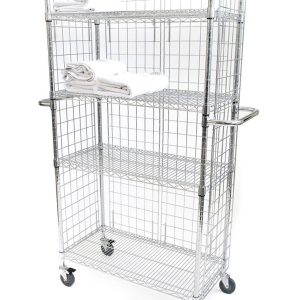 Eclipse Chrome Wire Linen Cart